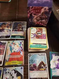 One Piece TCG English 53 Card Lot + Deck Box - Image 15
