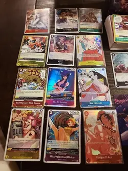 One Piece TCG English 53 Card Lot + Deck Box - Image 2