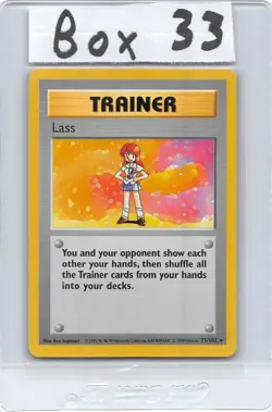 LASS 75/102 - SHADOWLESS Rare - BASE SET - VINTAGE WOTC Pokemon Card - NM - Image 1