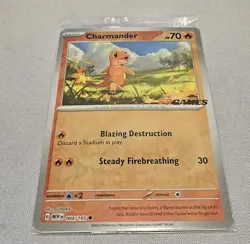 Charmander 004/165 EB GAMES Stamp Sealed Promo Pokemon Card - Image 3