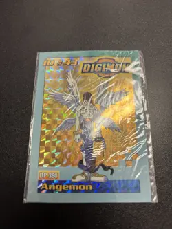 Angemon Bandai 1999 Digimon Trading Card ID #43 Exclusive Holo DP 380 (SEALED) - Image 1