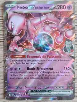Pokemon Card Mewtwo EX De La Team Rocket I PLEASEfr 205 2025 Pokemon Card. Fr - Image 1