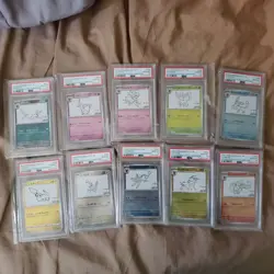 Pokemon Japanese Eevee  evolutions & Pikachu Yu Nagaba Campaign Set PSA 10 - Image 1