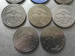 8 X Pokemon Large Coins Coin Tokens Shiny Blastoise London 2022 Pikachu Eevee - Image 15