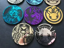 8 X Pokemon Large Coins Coin Tokens Shiny Blastoise London 2022 Pikachu Eevee - Image 2