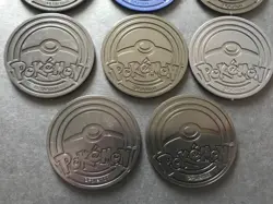 8 X Pokemon Large Coins Coin Tokens Shiny Blastoise London 2022 Pikachu Eevee - Image 4