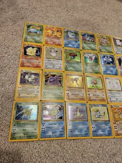 UPDATED! Vintage Original Pokemon Complete 151/150 Base 27x Holos 1st Shadowless - Image 11