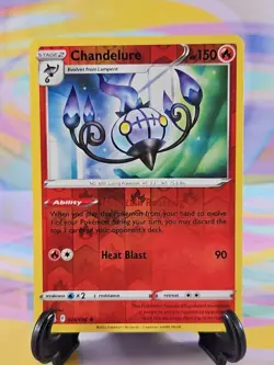Pokemon TCG Lost Origins Card | Chandelure Reverse Holo 026/196 Rare - Image 1