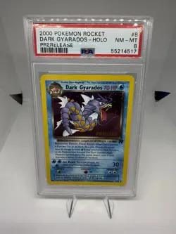 Pokemon Rocket #8 Promo - Dark Gyarados - Holo - GEM Mint - PRERELEASE - PSA 8 - Image 1
