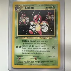 Pokemon Neo Genesis 1st Edition Ledian Card 39/111 - Image 1