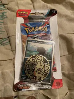 Pokemon Obsidian Flames Checklane Blister Pack - i/ Wooper Promo Card - Image 1