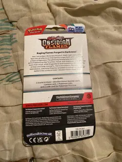Pokemon Obsidian Flames Checklane Blister Pack - i/ Wooper Promo Card - Image 2