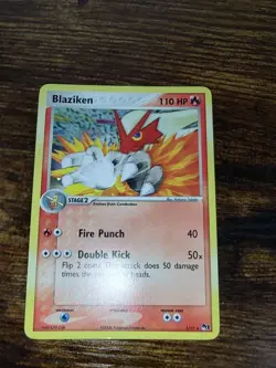 PokÃ©mon Blaziken POP Series 1 Card 1/17 Cosmos Holo Rare - Image 2