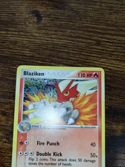 PokÃ©mon Blaziken POP Series 1 Card 1/17 Cosmos Holo Rare - Image 3