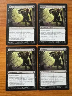 Magic MTG Phyresis Mirrodin Besieged x4 SP+/NM-! - Image 1