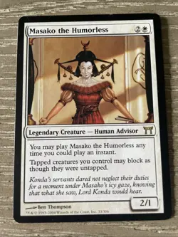 Masako the Humorless Champions of Kamigawa MTG NM Magic: The Gathering - Image 1