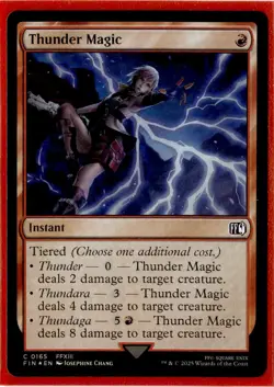Thunder Magic (Foil) | 0165 | Common | MTG X Final Fantasy - Image 1