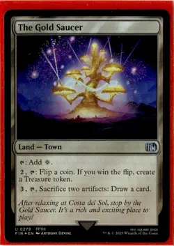 The Gold Saucer (Foil) | 0279 | Uncommon | MTG X Final Fantasy - Image 1