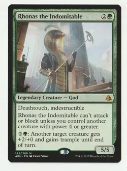 Rhonas the Indomitable - Amonkhet 182/269 MTG New Condition Mythic Rare - Image 1