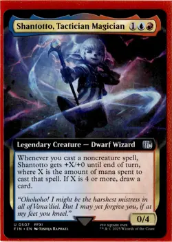 Shantotto, Tactician Magician (Extended Art) | 0507 | MTG X Final Fantasy - Image 1