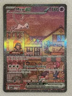 Pokemon TCG Mew ex SVP 053 Scarlet Violet 151 UPC Promo Full Art Card - Image 1