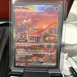 Pokemon TCG Mew ex SVP 053 Scarlet Violet 151 UPC Promo Full Art Card - Image 1