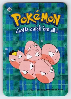 Exeggcute #102 2000 Pokemon Vending Techno Prism Holo Sticker Card Nintendo VLP - Image 1