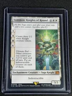 Summon: Knights of Round MTG FINAL FANTASY Unplayed NM Card # FIN 36 - Image 3