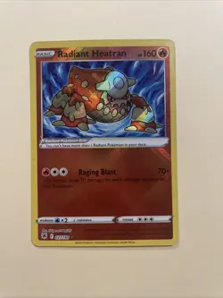 PokÃ©mon TCG Radiant Heatran Astral Radiance Holo Card 027/189 - Image 1