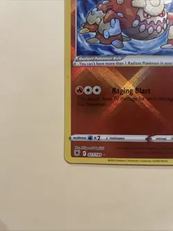 PokÃ©mon TCG Radiant Heatran Astral Radiance Holo Card 027/189 - Image 5