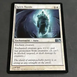 Spirit Mantle MtG Magic Core Set 2012 35/249 M12 White Aura Free Shipping  - Image 1