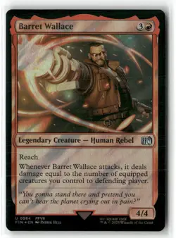 Barrett Wallace Surge Foil MAGIC MTG NM  Final Fantasy - Image 1