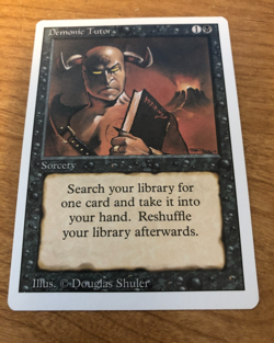 Demonic Tutor Revised Edition  MTG NM - Image 5