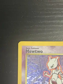 Pokemon TCG Mewtwo 10/102 Base Set Original  Vintage Holo Card WOTC 1999 LP - Image 3