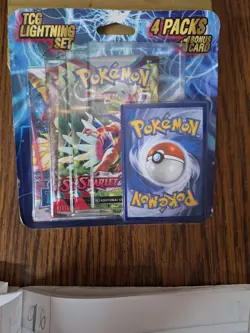Pokemon TCG Lightning Set 4 Packs + 1 Bonus Card! Brand New/Sealed 💫 - Image 1