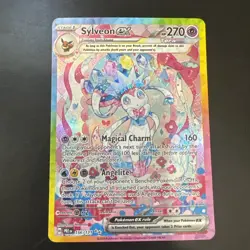 Sylveon EX SIR 156/131 Prismatic Evolutions English Holofoil Pokemon Card 2025 - Image 1