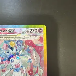 Sylveon EX SIR 156/131 Prismatic Evolutions English Holofoil Pokemon Card 2025 - Image 3