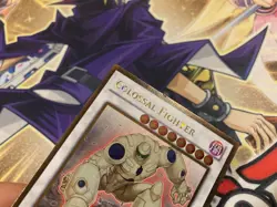 Colossal Fighter PGLD-EN043 1st Gold Rare LP Yugioh Card - Image 6
