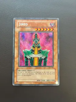Yu-Gi-Oh! TCG Jinzo Pharaoh's Servant PSV-000 Unlimited Secret Rare -MINT CENTER - Image 1