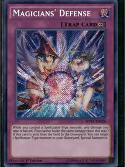 Yu-Gi-Oh! Magicians' Defense MVP1-ENS28 Ultra Rare 1st Edition NM - Image 1
