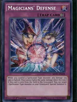 Yu-Gi-Oh! Magicians' Defense MVP1-ENS28 Ultra Rare 1st Edition NM - Image 2