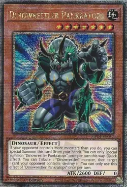 MP24-EN047 Dinowrestler Pankratops Quarter Century Secret Rare YuGiOh - Image 1