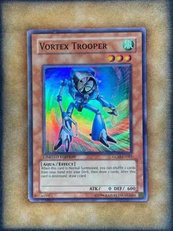 Yugioh Vortex Trooper GLAS-ENSE2 Super Rare Limited Edition LP - Image 1