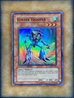 Yugioh Vortex Trooper GLAS-ENSE2 Super Rare Limited Edition LP - Image 2