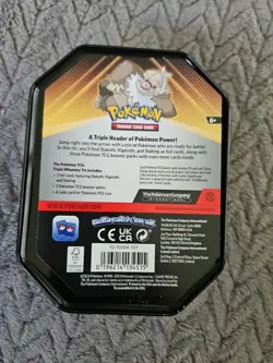 Pokemon TCG Triple Whammy Tin Collector Tin w 3 Foil Cards & Live Code Card - Image 2