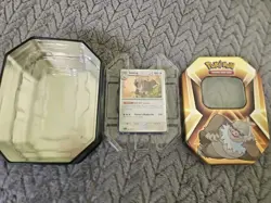 Pokemon TCG Triple Whammy Tin Collector Tin w 3 Foil Cards & Live Code Card - Image 3