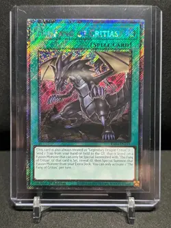 The Fang of Critias RA04-EN255 1st Edition Platinum Secret Rare Yu-Gi-Oh! NM - Image 1