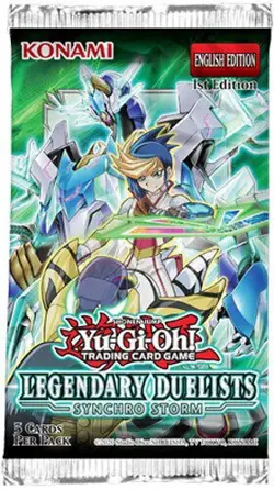 Yugioh Cards - Legendary Duelists: Synchro Storm - Booster Pack Brand New - Image 1