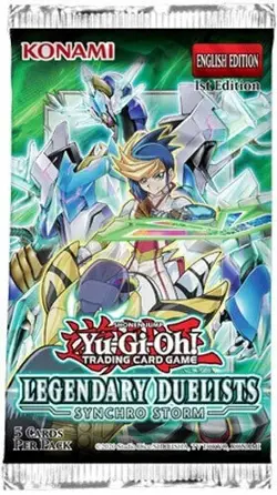 Yugioh Cards - Legendary Duelists: Synchro Storm - Booster Pack Brand New - Image 2