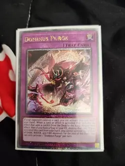Yugioh Dominus Purge INFO-EN078 Quarter Century Secret Rare 1st Edition NM - Image 1